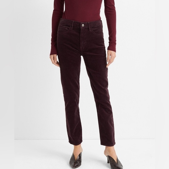 Club Monaco Brown Corduroy Slim Straight Leg Women’s Jeans Pants Casual size 32 - Picture 1 of 7